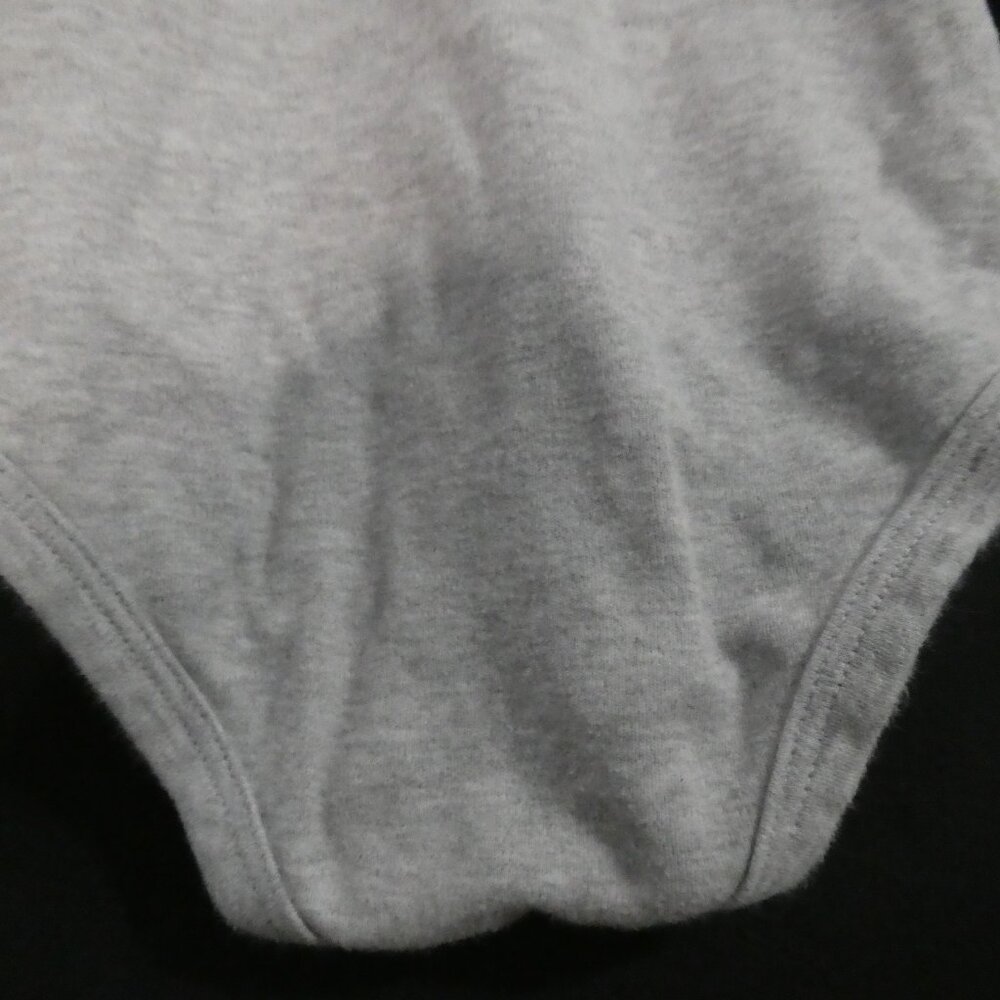 PEKKLE 24 months Grey Rockstar Guitar Baby Bodysuit With Red Striped Sleeves - Picture 14 of 15
